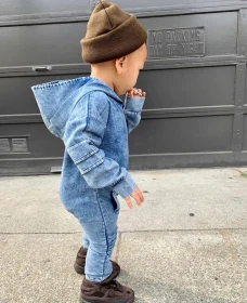 أفرهول جينز مع طاقية