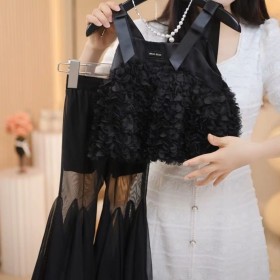 طقم رسمي بنطلون أسود طويل