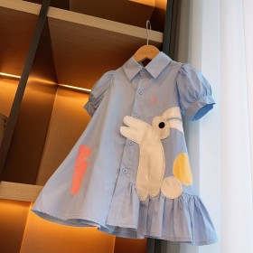 فستان قميص أرنب كرتون