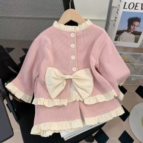 طقم زهري فيونكة بالخلف