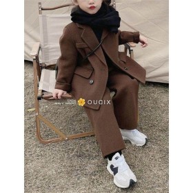 طقم بني رسمي بنطلون