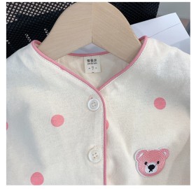 بجامة قطنية منقطة