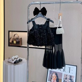 طقم رسمي بنطلون أسود طويل