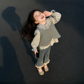 طقم  3 قطع فيست أزرق مونس