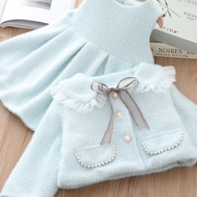 فستان مع جاكيت ساده فيونك