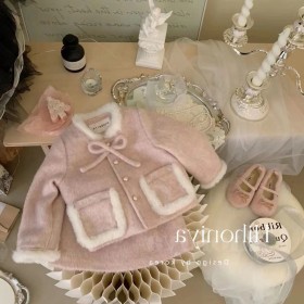 طقم شانيل زهري فيونكة