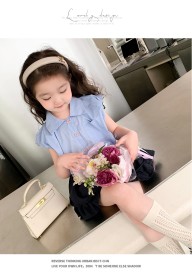 طقم الوردة أزرق