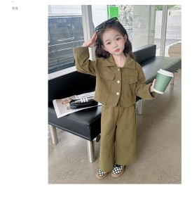 طقم أخضر 3 ازرار