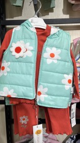 طقم شتوي 3 قطع فيست الوردة نفخ