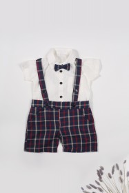 قميص وشورت كاروهات مع شيالات