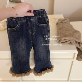 بنطلون فرو بني