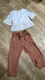 طقك تركي بنطلون كرميدي مخطط