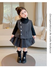 طقم لميع فيونكة اسود بالخلف